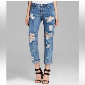 Free People One Teaspoon Awesome Baggies Jeans Boyfriend Distressed straight leg